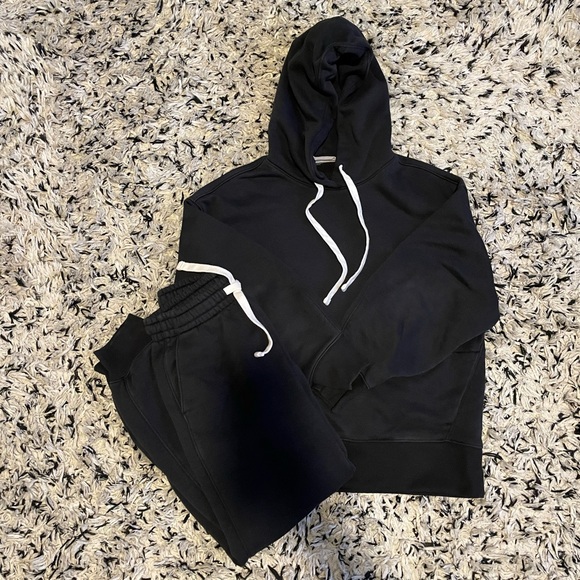 Everlane Retrack Sweat Set Black - Picture 2 of 6